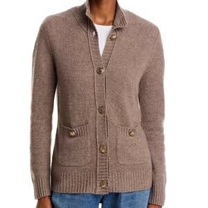 NWT Bloomingdale’s C Cashmere Rib-Knit Cardigan